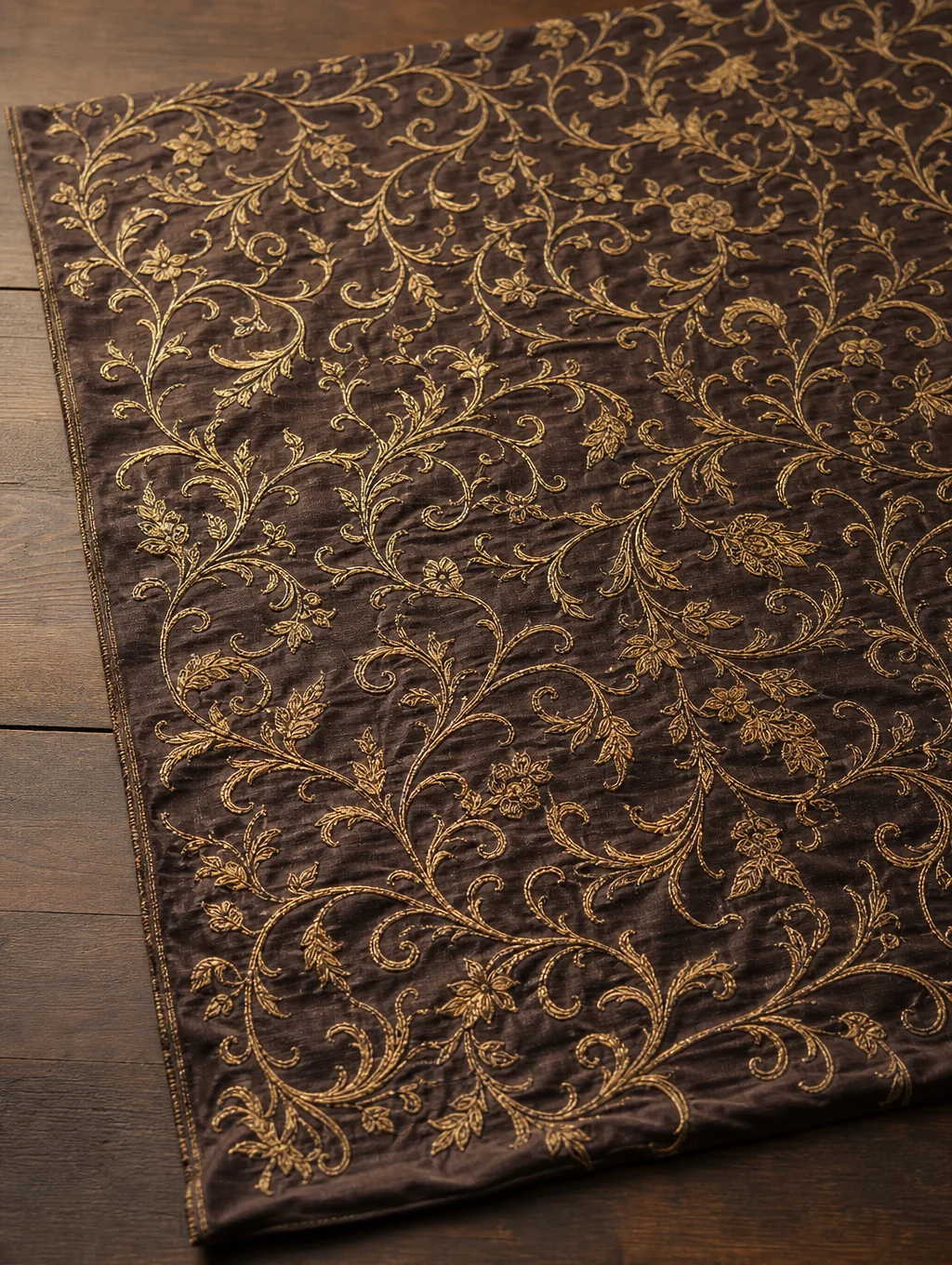 Artisanal textile drapery and premium silk materials