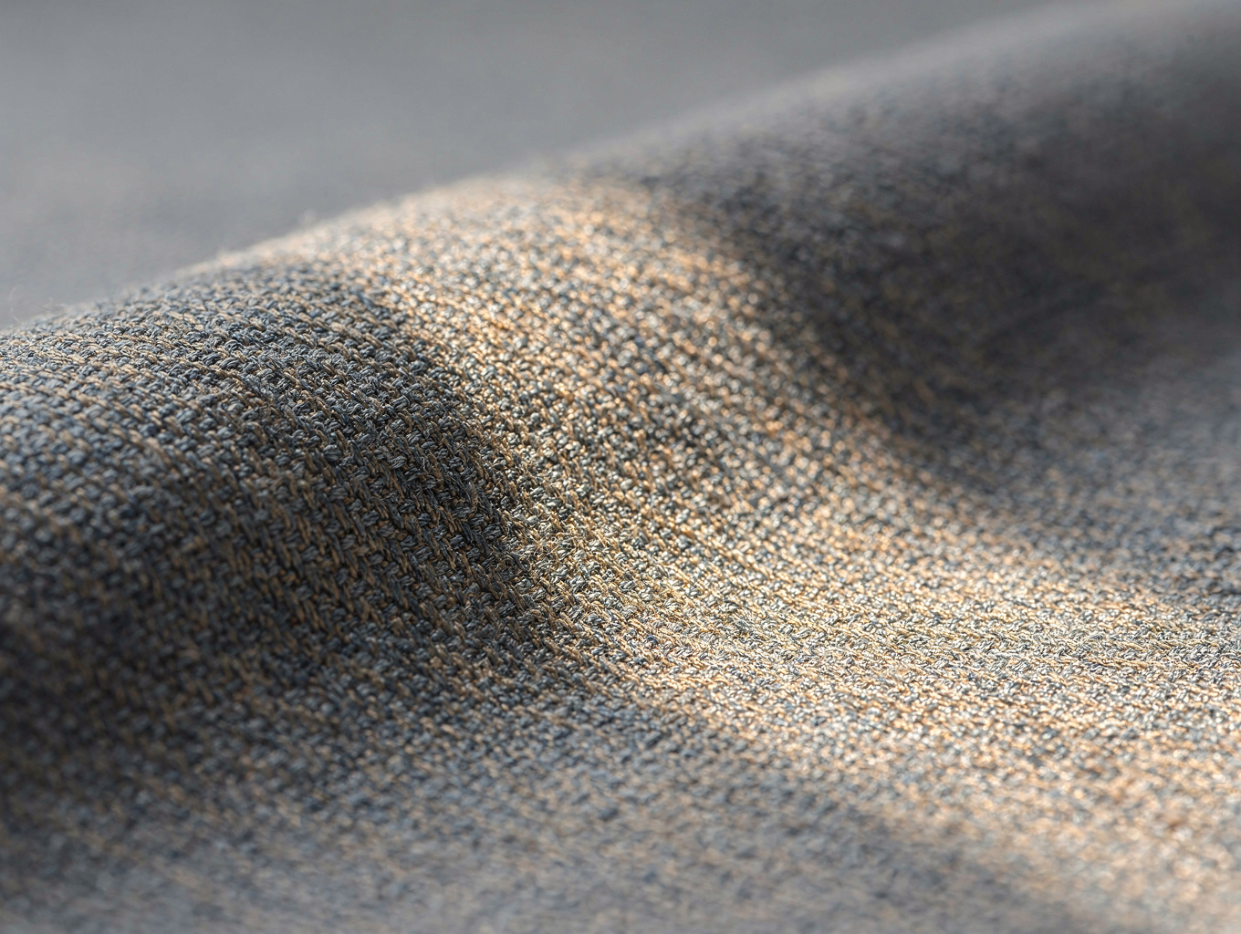 Liquid drape synthetic satin in copper reflection