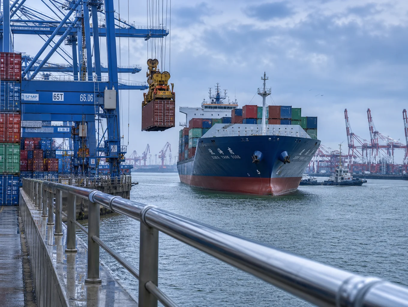 International shipping containers and textile sample dossiers